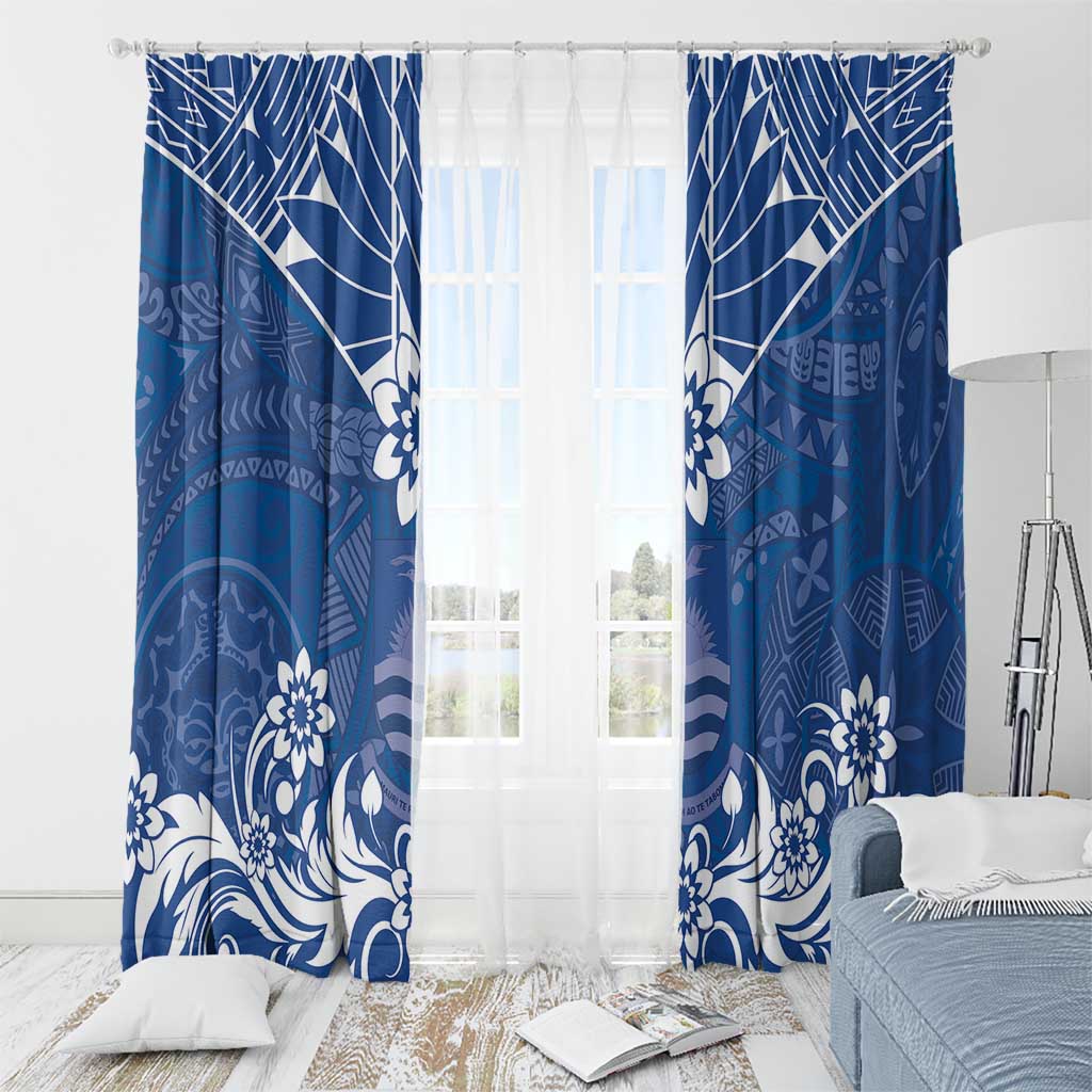 Wikin te Taetae ni Kiribati Window Curtain Pacific Tapa Pattern LT05 - Polynesian Pride