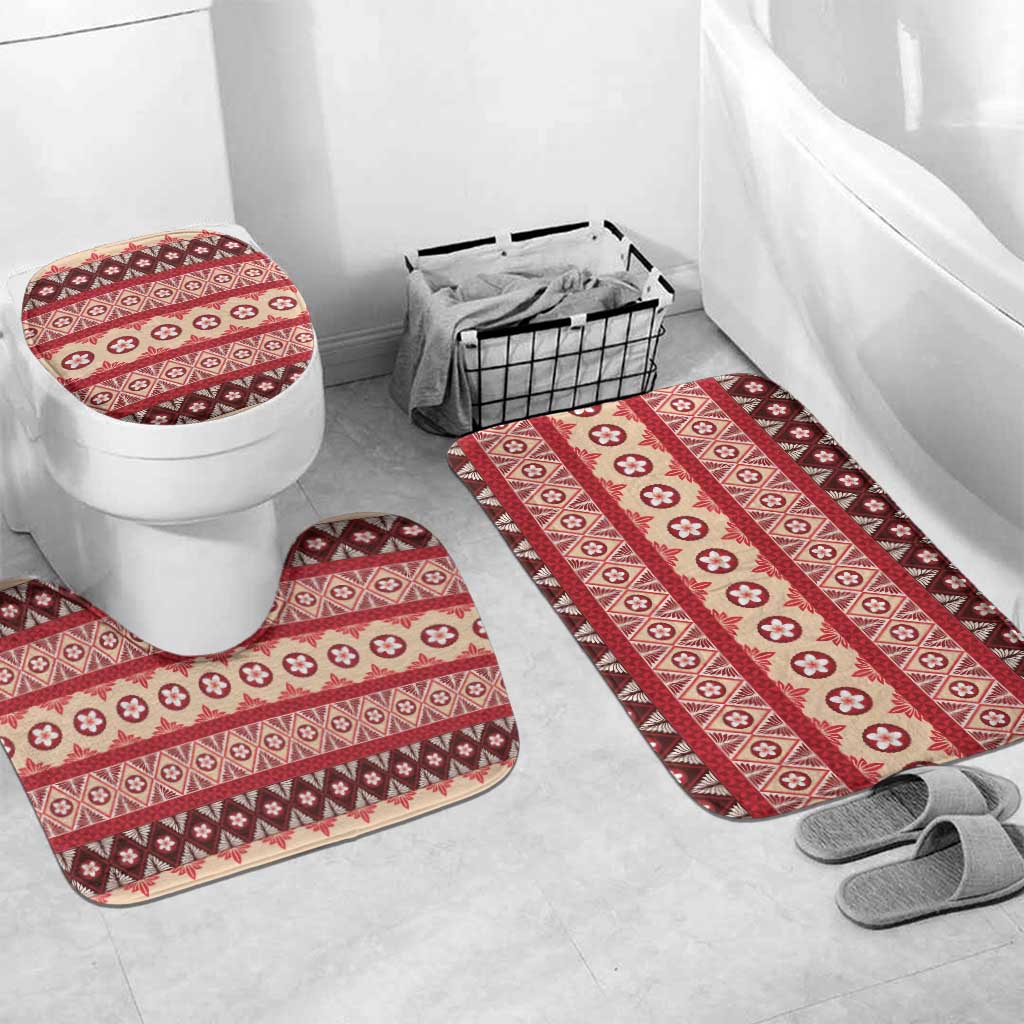 Tonga Language Week Bathroom Set Lea Faka-Tonga Everyday LT05 Mat Set Only (3 pcs) One Size Beige - Polynesian Pride