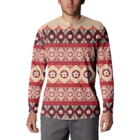 Tonga Language Week Button Sweatshirt Lea Faka-Tonga Everyday LT05 - Polynesian Pride