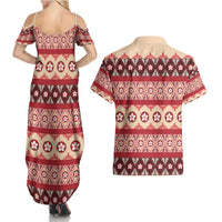 Tonga Language Week Couples Matching Summer Maxi Dress and Hawaiian Shirt Lea Faka-Tonga Everyday LT05 - Polynesian Pride