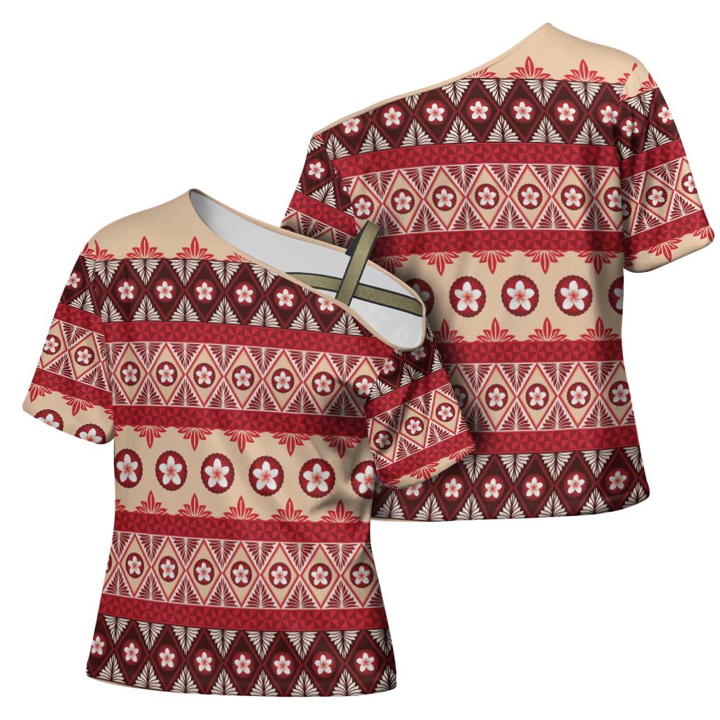 Tonga Language Week Cross Shoulder Shirt Lea Faka-Tonga Everyday LT05 - Polynesian Pride