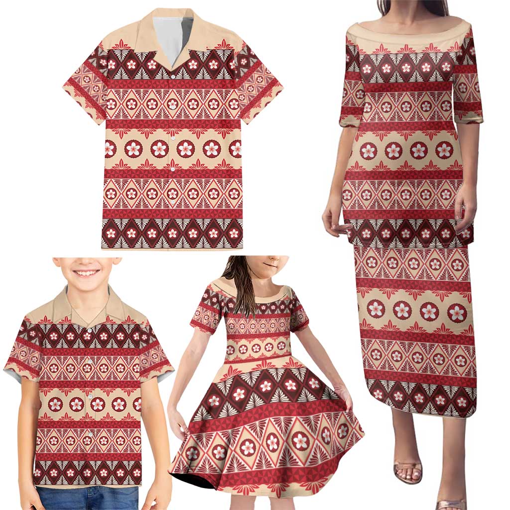 Tonga Language Week Family Matching Puletasi and Hawaiian Shirt Lea Faka-Tonga Everyday LT05 - Polynesian Pride