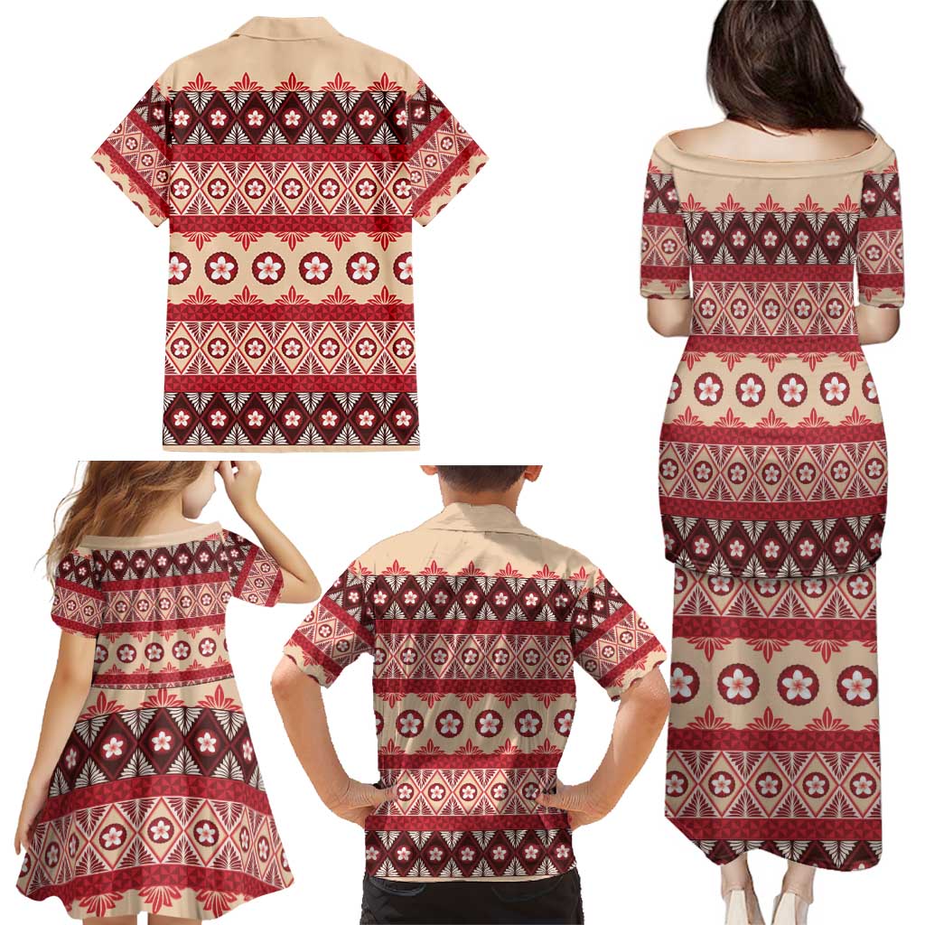 Tonga Language Week Family Matching Puletasi and Hawaiian Shirt Lea Faka-Tonga Everyday LT05 - Polynesian Pride