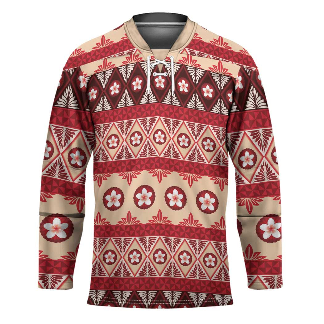 Tonga Language Week Hockey Jersey Lea Faka-Tonga Everyday LT05 Unisex Beige - Polynesian Pride