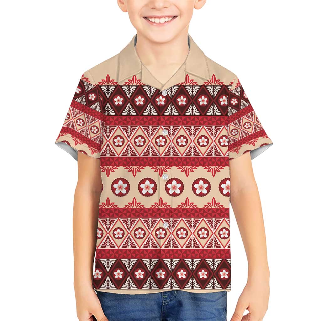 Tonga Language Week Kid Hawaiian Shirt Lea Faka-Tonga Everyday - Polynesian Pride