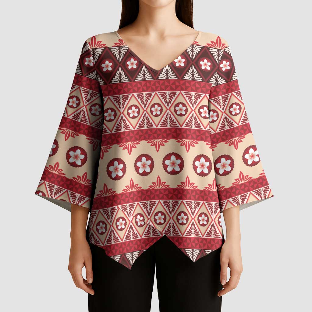Tonga Language Week Kimono Sleeve Blouse Lea Faka-Tonga Everyday LT05 - Polynesian Pride