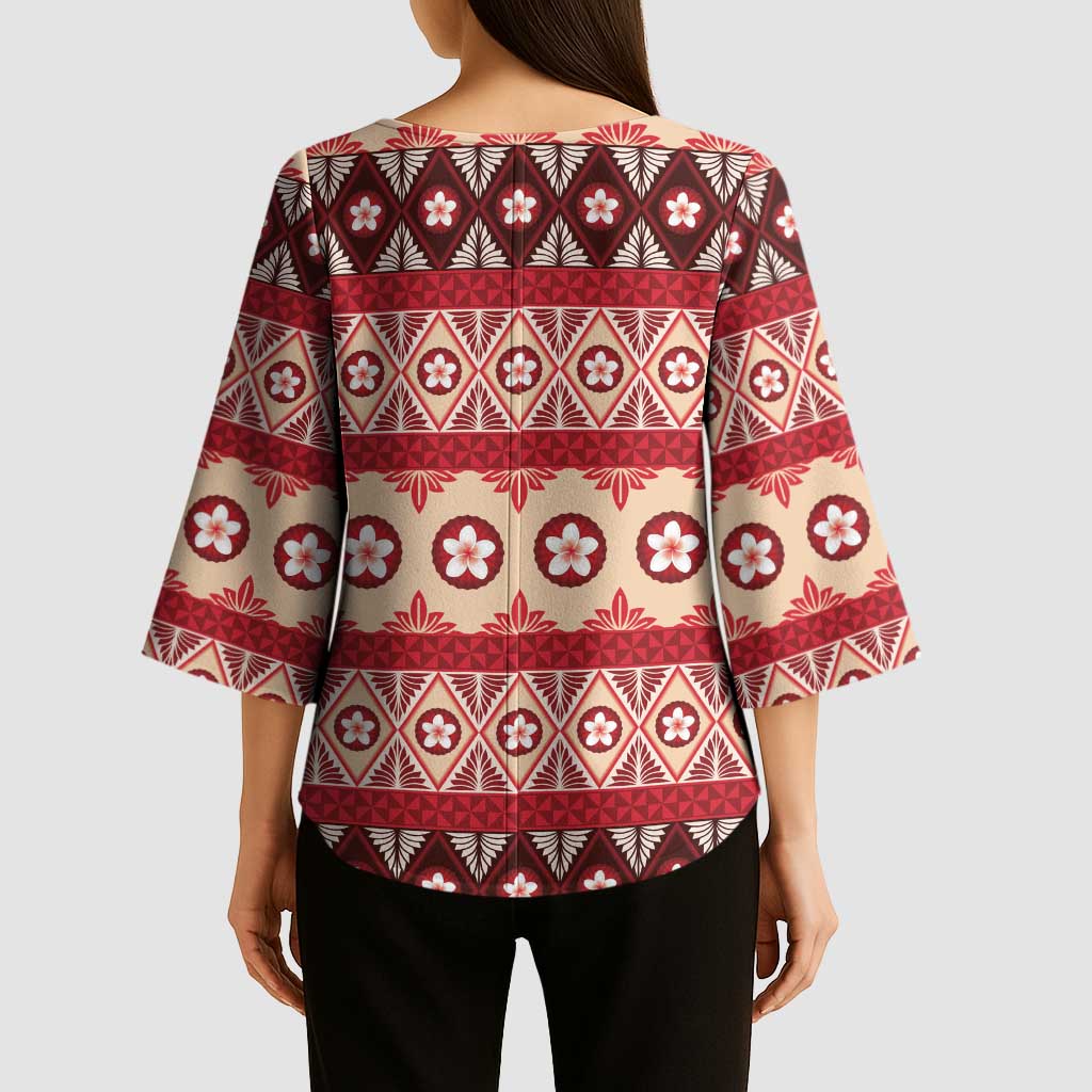 Tonga Language Week Kimono Sleeve Blouse Lea Faka-Tonga Everyday LT05 - Polynesian Pride