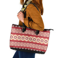 Tonga Language Week Leather Tote Bag Lea Faka-Tonga Everyday LT05 Beige - Polynesian Pride
