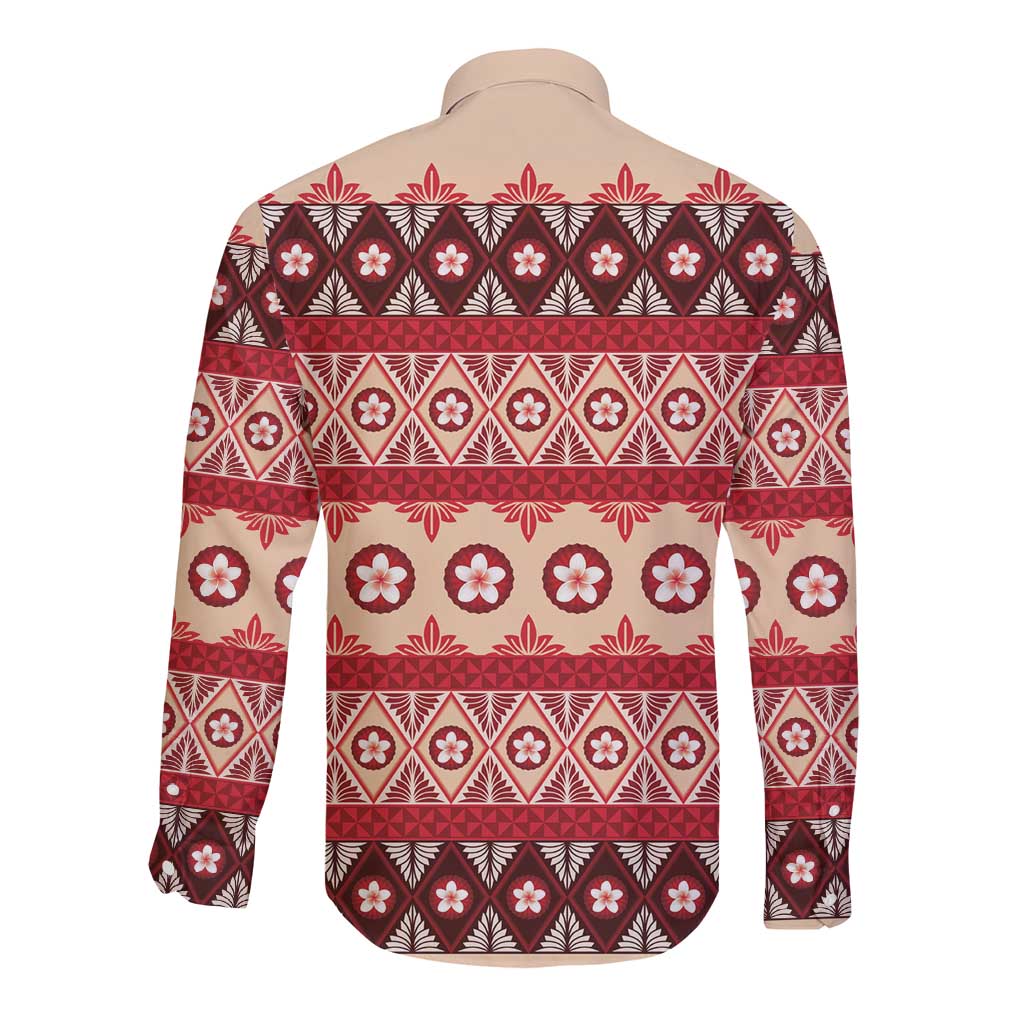 Tonga Language Week Long Sleeve Button Shirt Lea Faka-Tonga Everyday LT05 - Polynesian Pride