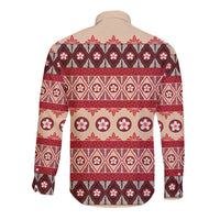 Tonga Language Week Long Sleeve Button Shirt Lea Faka-Tonga Everyday LT05 - Polynesian Pride