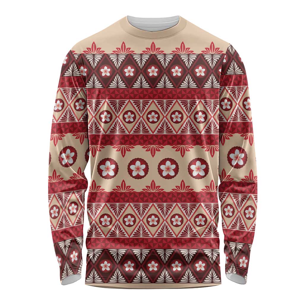 Tonga Language Week Long Sleeve Shirt Lea Faka-Tonga Everyday LT05 Unisex Beige - Polynesian Pride