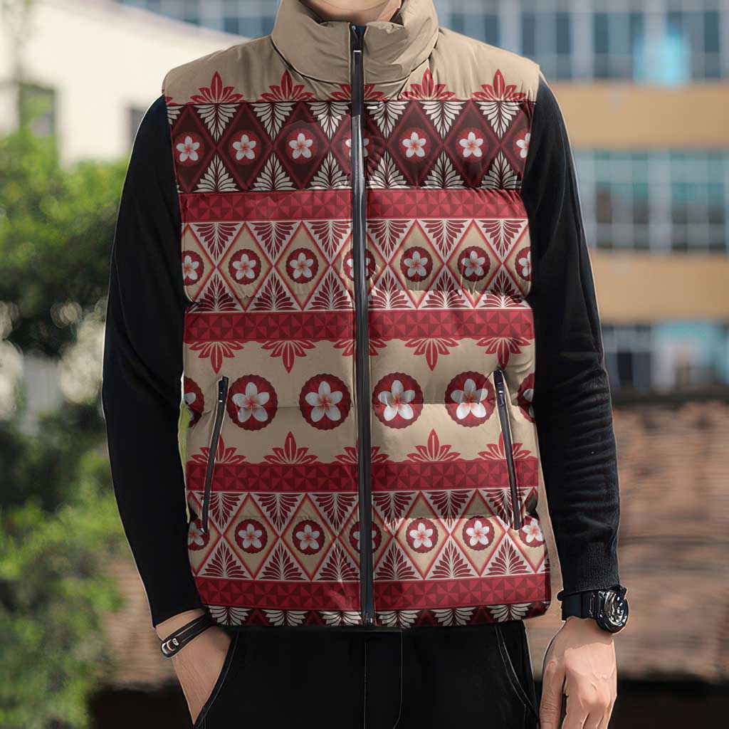 Tonga Language Week Sleeveless Puffer Jacket Lea Faka-Tonga Everyday LT05 - Polynesian Pride