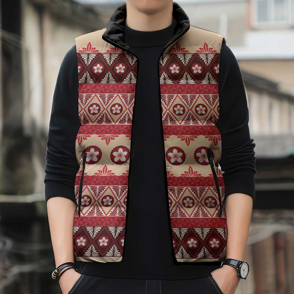 Tonga Language Week Sleeveless Puffer Jacket Lea Faka-Tonga Everyday LT05 - Polynesian Pride