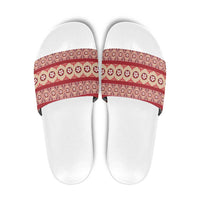 Tonga Language Week Slide Sandals Lea Faka-Tonga Everyday LT05 Beige - Polynesian Pride