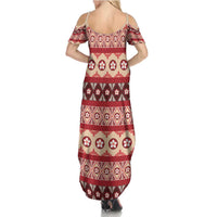 Tonga Language Week Summer Maxi Dress Lea Faka-Tonga Everyday - Polynesian Pride