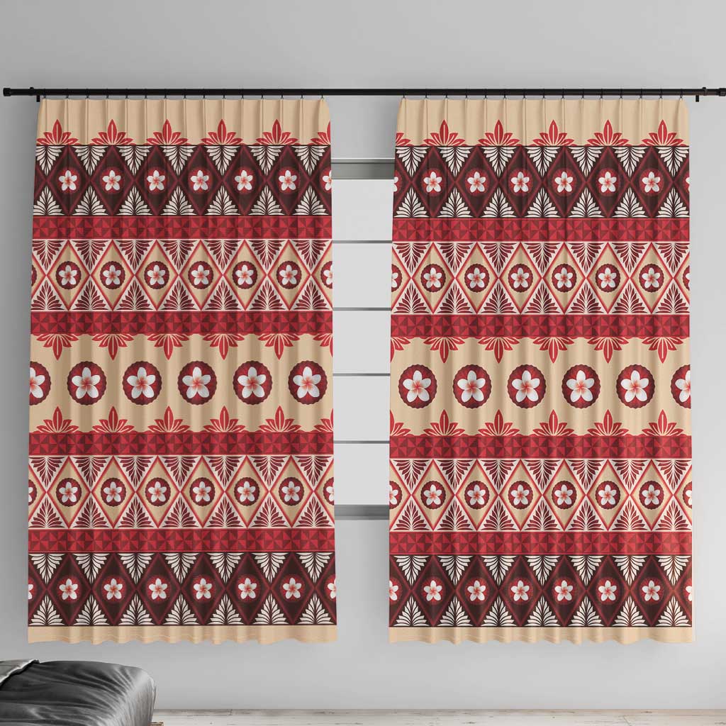 Tonga Language Week Window Curtain Lea Faka-Tonga Everyday - Polynesian Pride