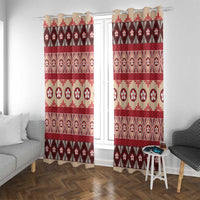 Tonga Language Week Window Curtain Lea Faka-Tonga Everyday LT05 With Grommets Beige - Polynesian Pride