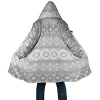 Tonga White Sunday Cloak Tongan Ngatu Siale Pattern - Polynesian Pride