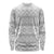 Tonga White Sunday Long Sleeve Shirt Tongan Ngatu Siale Pattern - Polynesian Pride