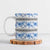 Samoa White Sunday Ceramic Mug Samoan Tapa Blue Hibiscus - Polynesian Pride