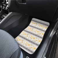 Samoa White Sunday Car Mats Samoan Tapa Yellow Hibiscus LT05 - Polynesian Pride