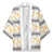 Samoa White Sunday Kimono Samoan Tapa Yellow Hibiscus - Polynesian Pride