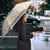 Samoa White Sunday Umbrella Samoan Tapa Yellow Hibiscus - Polynesian Pride