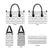 Samoa White Sunday Leather Bag Samoan Tapa White Hibiscus - Polynesian Pride