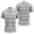 Samoa White Sunday Zipper Polo Shirt Samoan Tapa White Hibiscus - Polynesian Pride