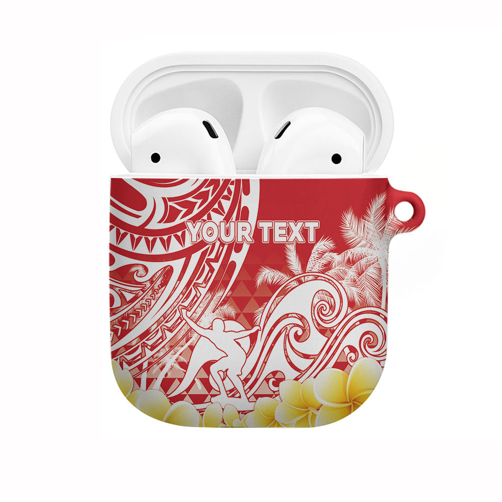 Personalised Tahiti Surfing AirPods Case Polynesian Style