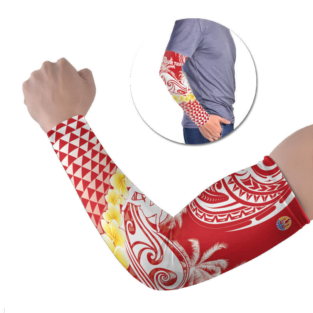 Personalised Tahiti Surfing Arm Sleeves Polynesian Style