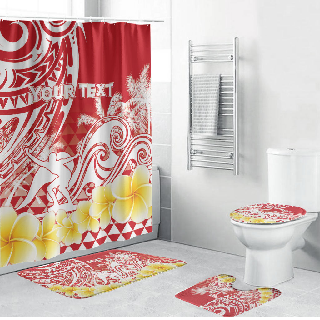 Personalised Tahiti Surfing Bathroom Set Polynesian Style