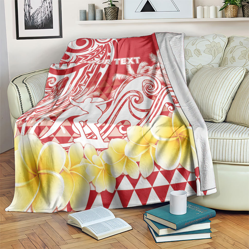 Personalised Tahiti Surfing Blanket Polynesian Style