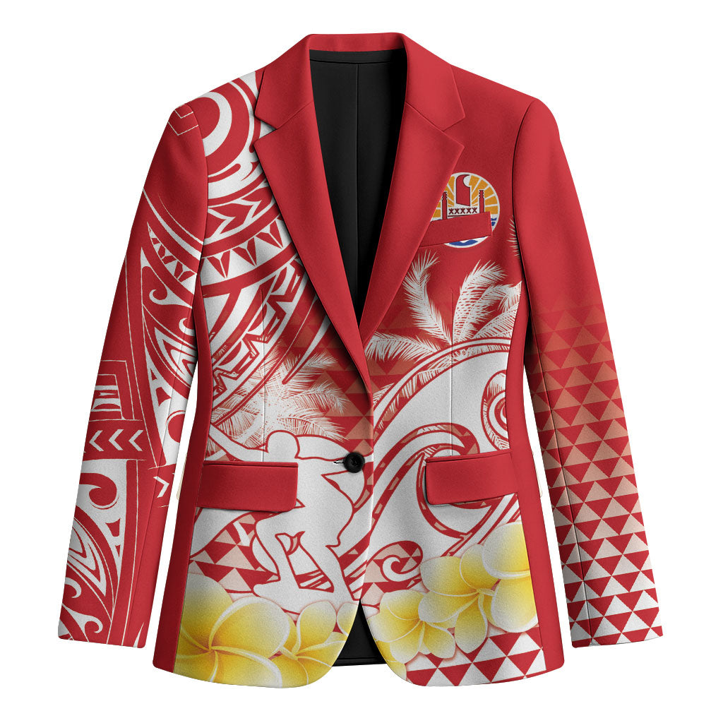 Personalised Tahiti Surfing Blazer Polynesian Style