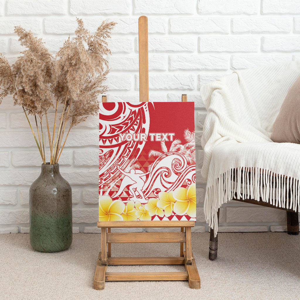 Personalised Tahiti Surfing Canvas Wall Art Polynesian Style LT05 - Polynesian Pride