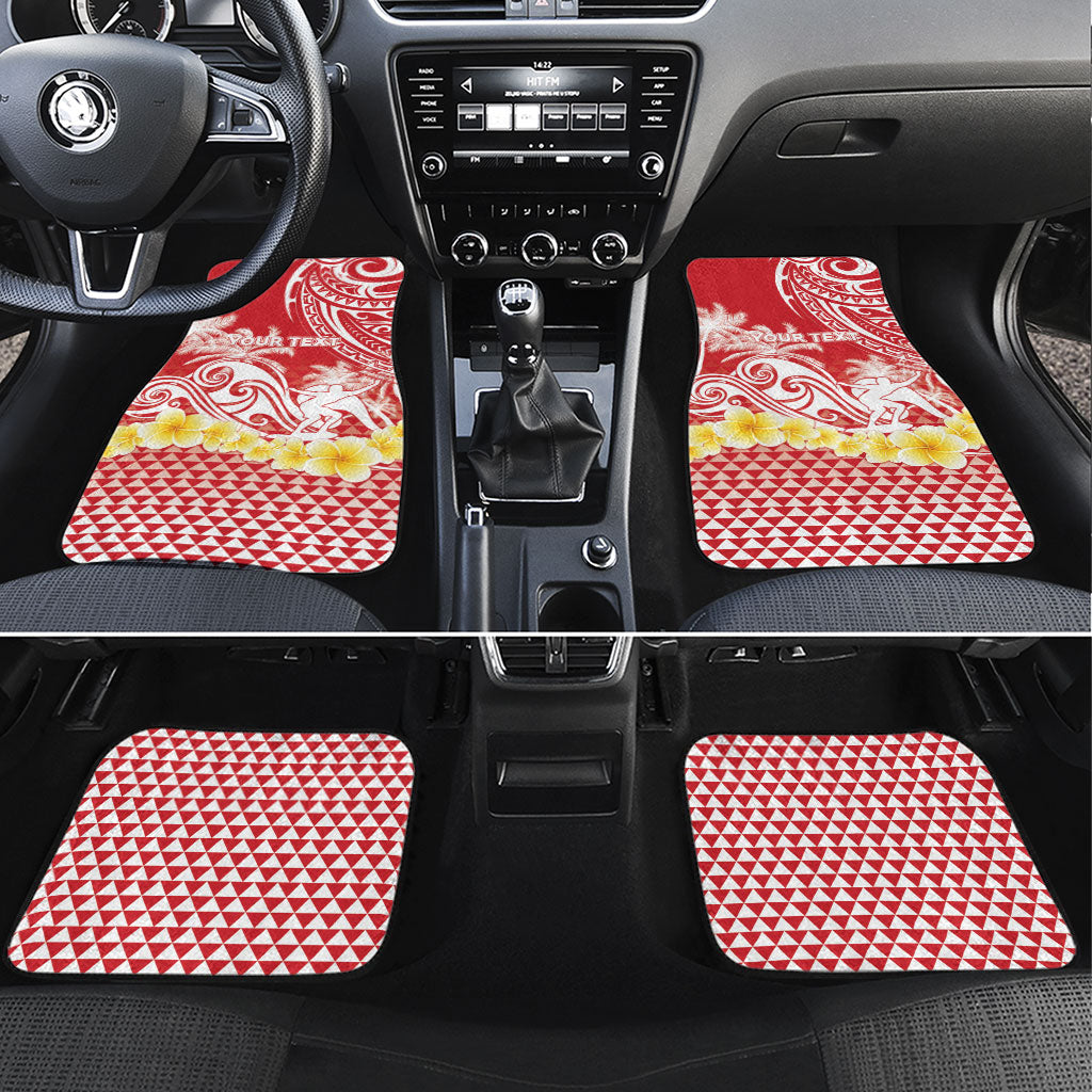 Personalised Tahiti Surfing Car Mats Polynesian Style