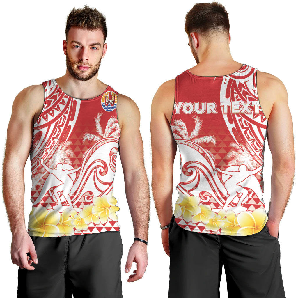 Personalised Tahiti Surfing Men Tank Top Polynesian Style LT05 - Polynesian Pride
