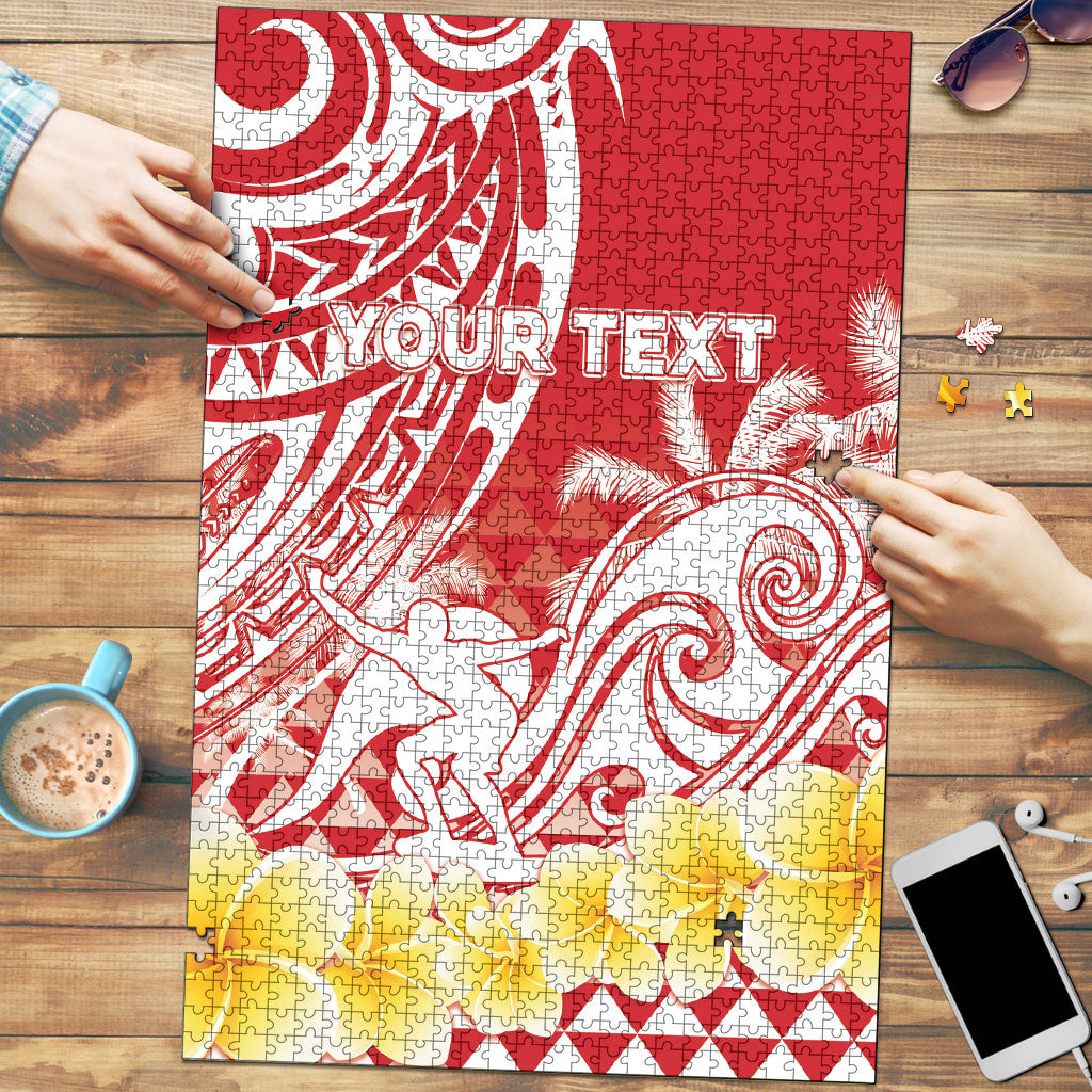 Personalised Tahiti Surfing Puzzle Polynesian Style