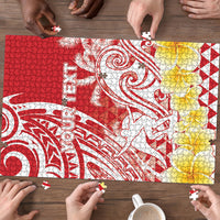 Personalised Tahiti Surfing Puzzle Polynesian Style