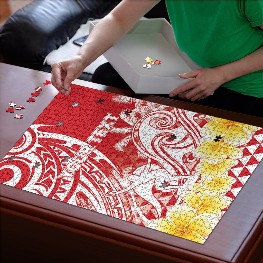 Personalised Tahiti Surfing Puzzle Polynesian Style