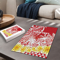 Personalised Tahiti Surfing Puzzle Polynesian Style