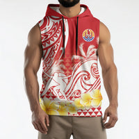 Personalised Tahiti Surfing Sleeveless Hoodie Polynesian Style