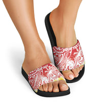 Personalised Tahiti Surfing Slide Sandals Polynesian Style