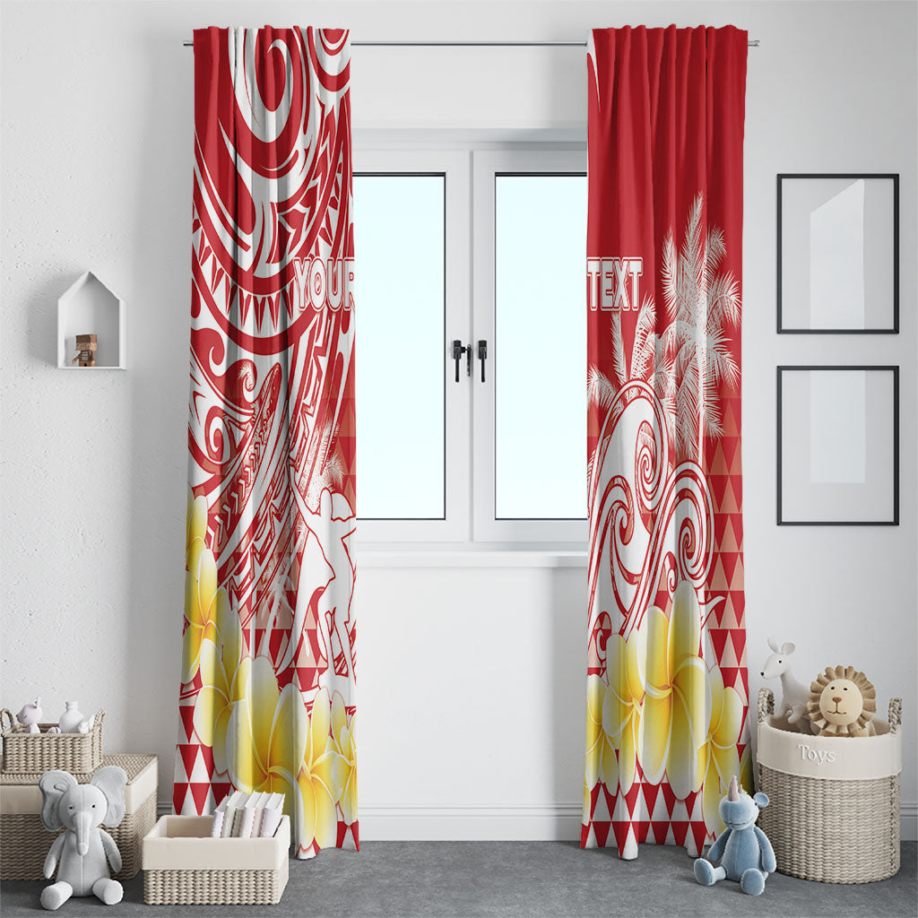 Personalised Tahiti Surfing Window Curtain Polynesian Style LT05 - Polynesian Pride