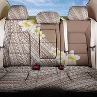 Tahiti Plumeria Tribal Pattern Back Car Seat Cover Wave Style Brown LT05 One Size Brown - Polynesian Pride