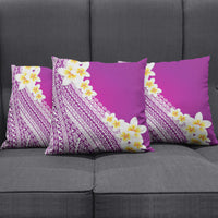 Tahiti Plumeria Tribal Pattern Pillow Cover Wave Style Purple LT05 - Polynesian Pride