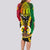 Personalized Vanuatu Long Sleeve Bodycon Dress Vanuatuan Coat Of Arms Mix Pig Tusk Poynesian Pattern LT05 - Polynesian Pride