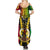 Personalized Vanuatu Summer Maxi Dress Vanuatuan Coat Of Arms Mix Pig Tusk Poynesian Pattern LT05 - Polynesian Pride