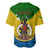 Vanuatu Malampa Province Baseball Jersey Coat Of Arms And Namele Fern Polynesian Pattern LT05 - Polynesian Pride