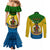 Vanuatu Malampa Province Couples Matching Mermaid Dress and Long Sleeve Button Shirts Coat Of Arms And Namele Fern Polynesian Pattern LT05 - Polynesian Pride